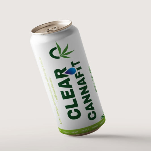 Dabīgs kaņepju dzēriens CLEAR CANNAFIT ar ābolu garšu 250 ml